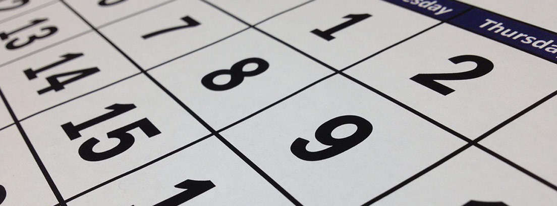 Fechas clave del calendario de la Renta