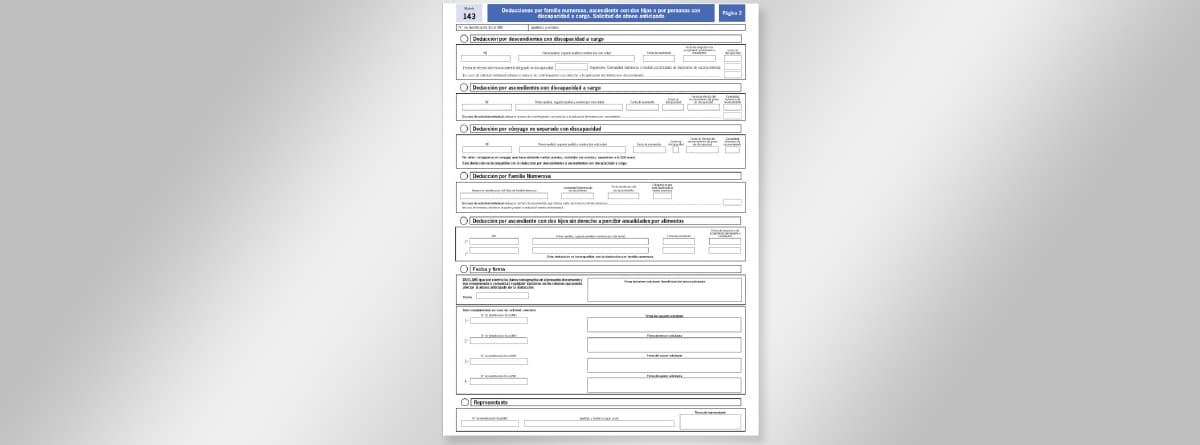 ¿En qué consiste el modelo 143 de Hacienda?